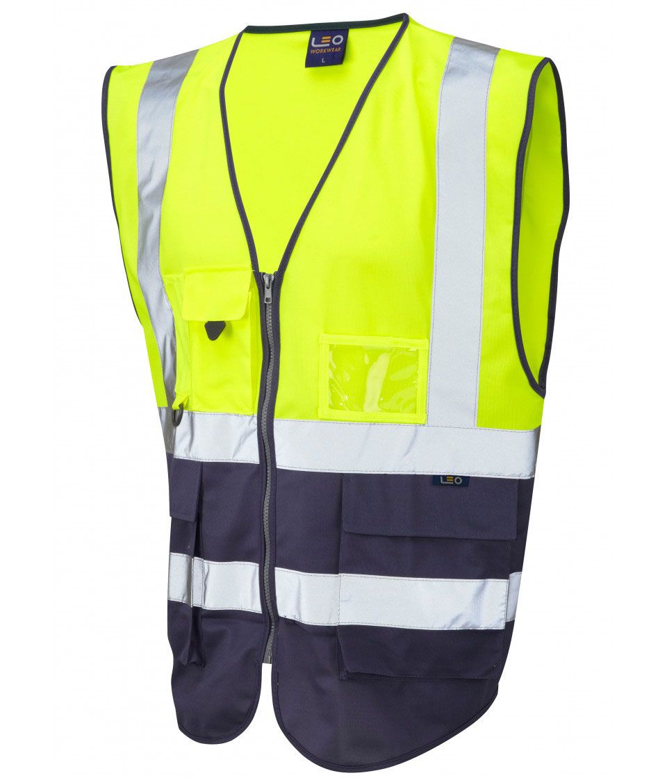 LYNTON ISO 20471 Class 1* Vest - Yellow-Navy